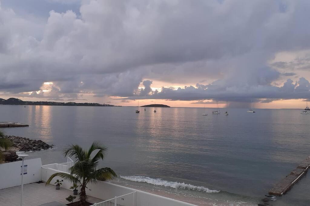 Superbe Studio Dolce Vita Vue Mer Plage Piscine Marigot  Exterior foto